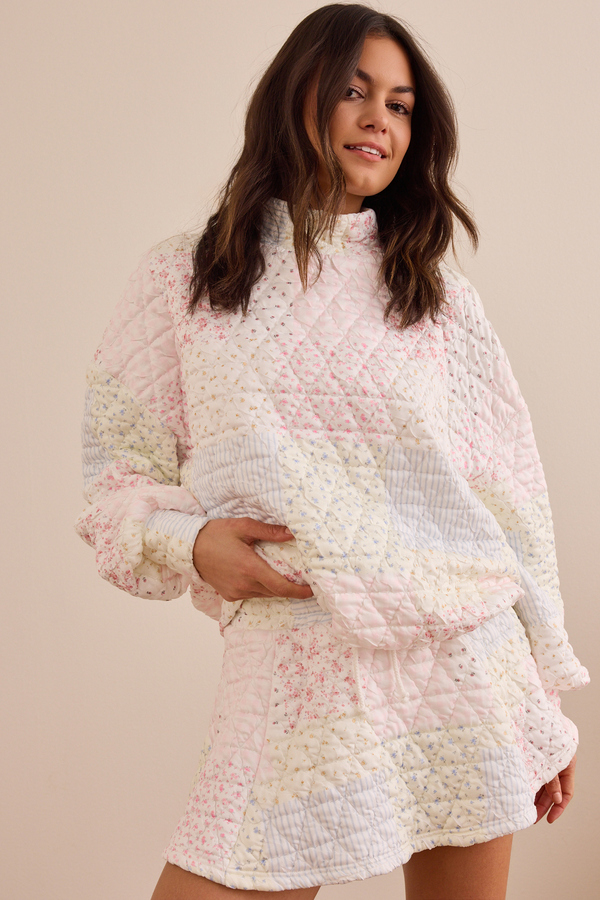 Bloom Quilted Mockneck - Altar'd State
