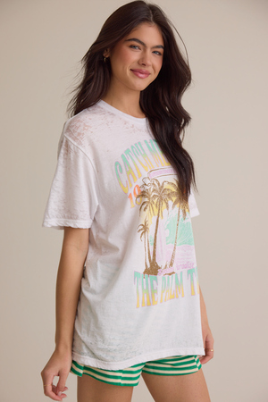 Catch Me Under the Palm Tree Tee - Altar'd State