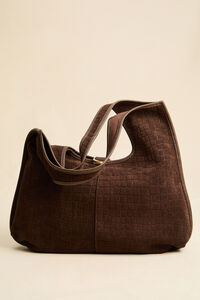 Stevie Croc Suede Tote Bag Detail 3 - Altar'd State