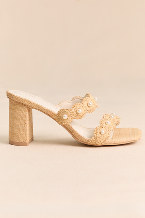 Helena Pearl Scallop Heel - Altar'd State