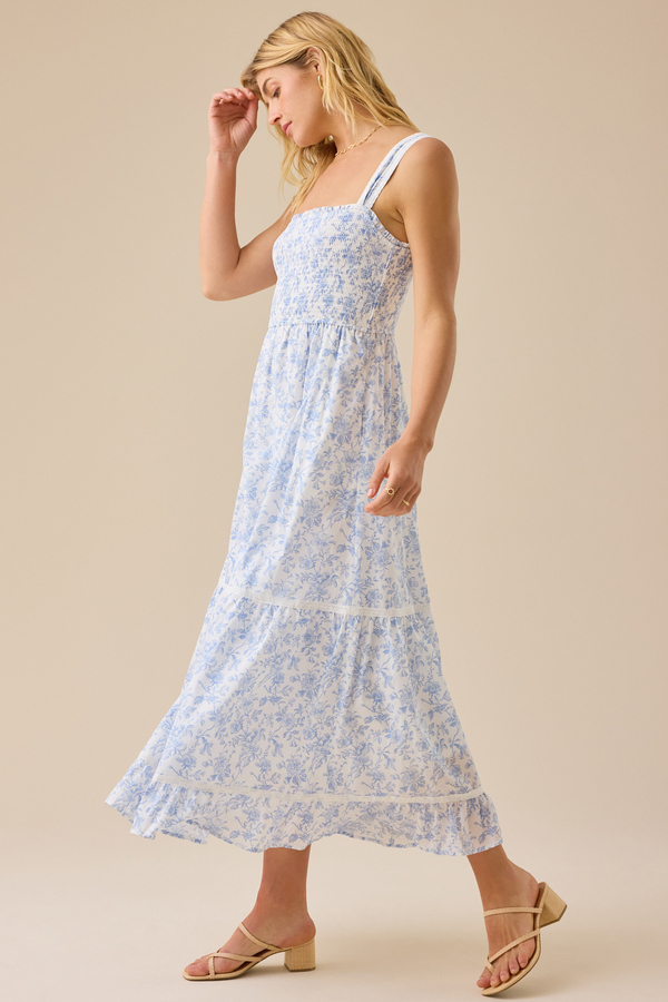 Kennedy Floral Maxi Dress Detail 4 - Altar'd State