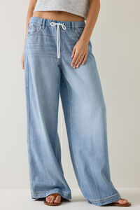 Maryann High-Rise Twist Baggy Jean Detail 5 - Altar'd State