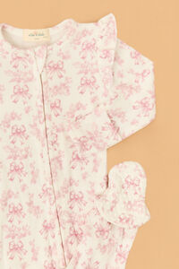 Bonnie Bows Toile Ruffle Footie Detail 3 - Altar'd State