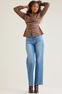 Carlin High Rise Straight Leg Jean Detail 2 - Altar'd State