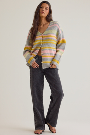 Nikki Striped Cardigan - Altar'd State - 