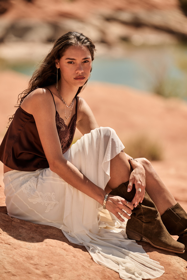 Carlin Ruffle Maxi Skirt - Altar'd State