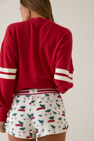 Christmas Cars Lounge Shorts - Altar'd State