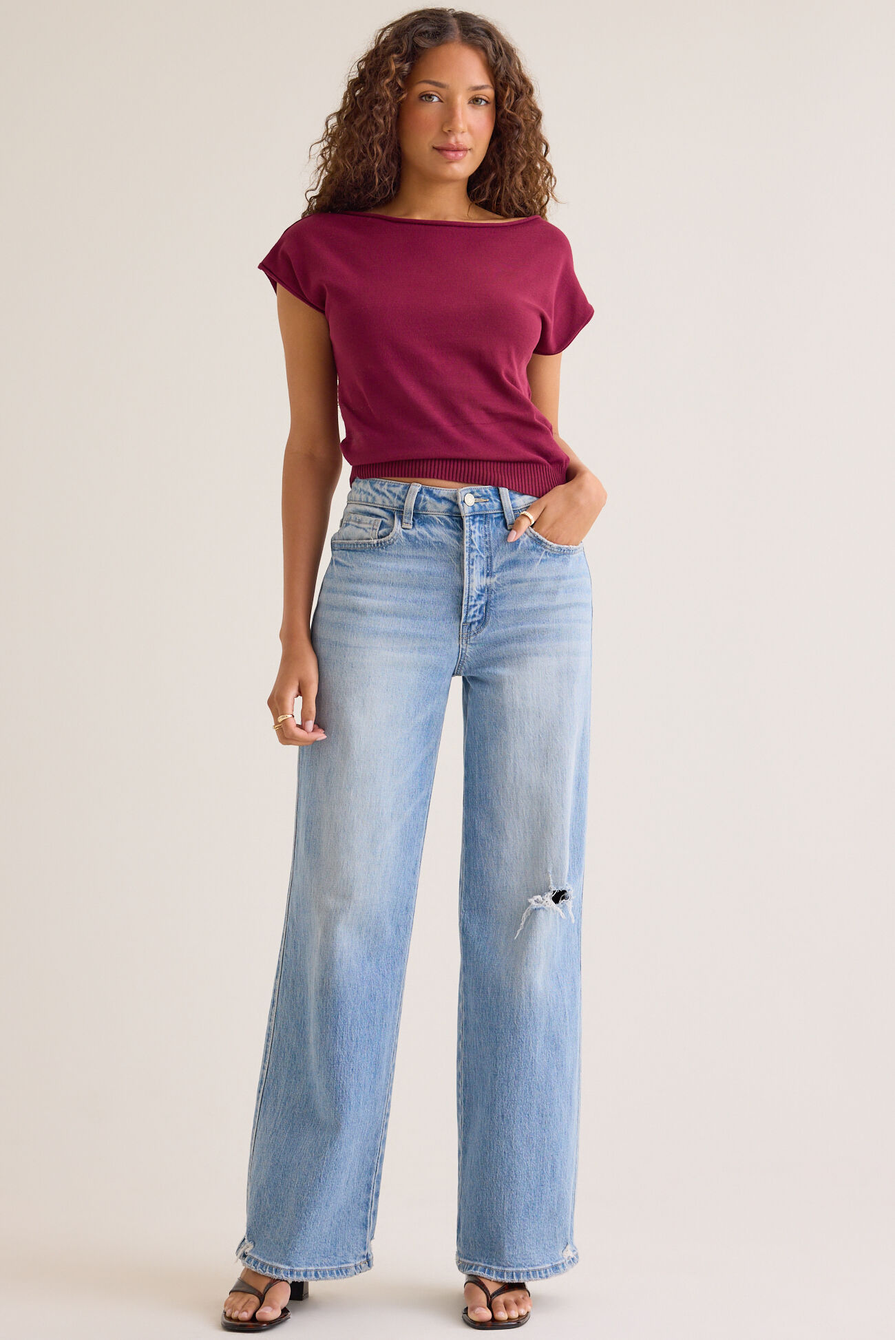 Evy Boatneck Top
