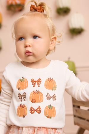 Lucille Pumpkin and Bow Skirt Toddler Set - Altar'd State - 