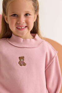 Teddy Love Mockneck Sweatshirt Detail 2 - Altar'd State