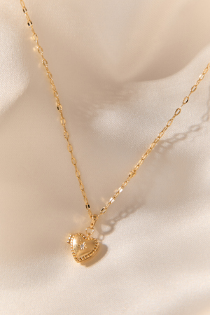 The Water Proof Collection Heart Locket Necklace - Altar'd State