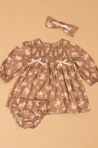 Elise Floral Puff Sleeve Baby Dress - Altar'd State