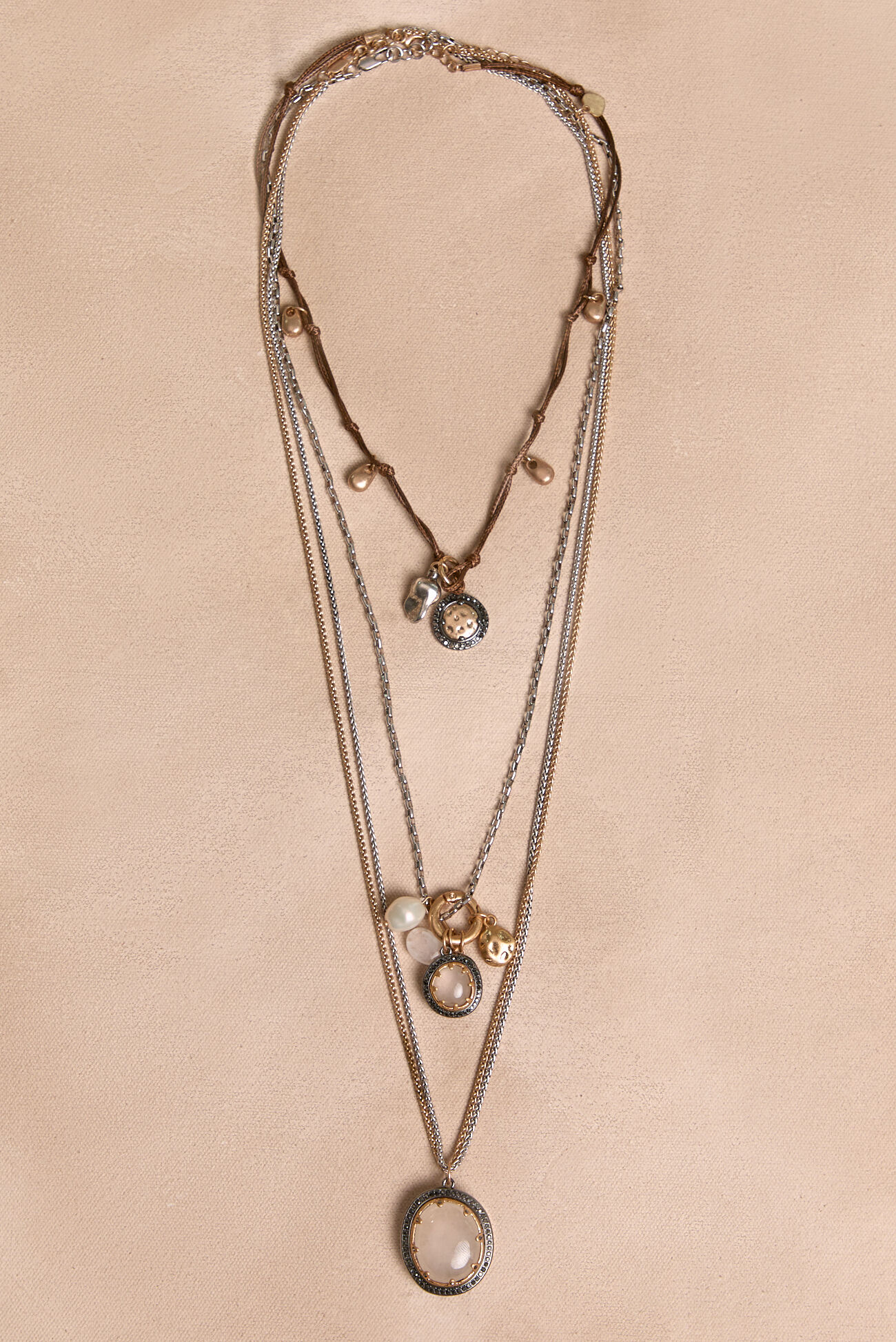 Jodie Mixed Metal Necklace Set
