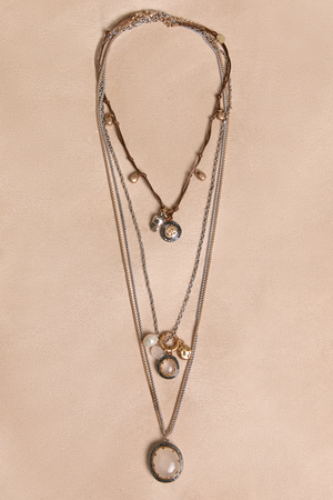 Jodie Mixed Metal Necklace Set - Altar'd State