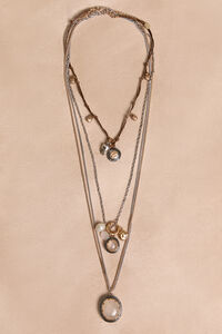 Jodie Mixed Metal Necklace Set Detail 2 - Altar'd State