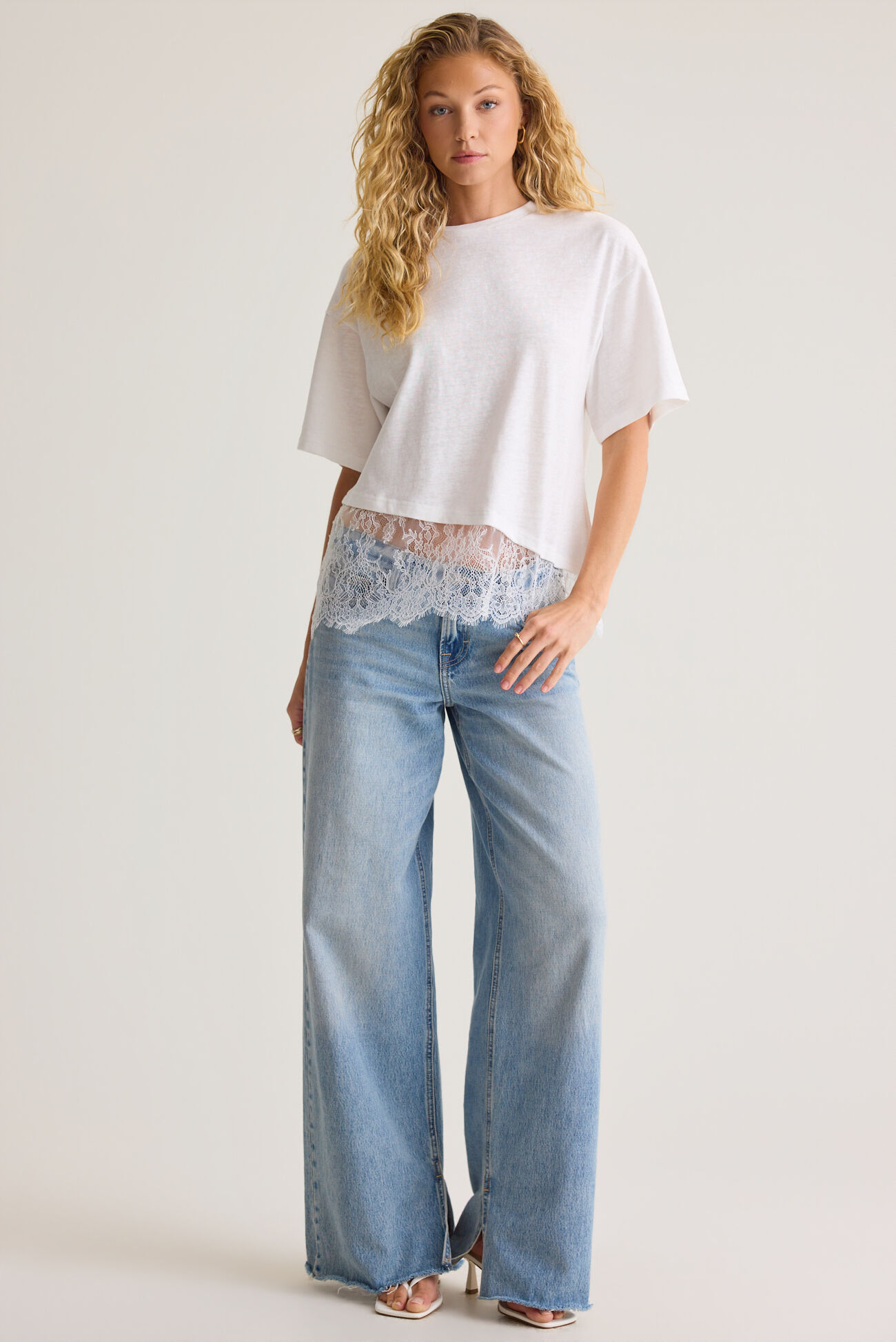 Aylea Lace Hem Tee