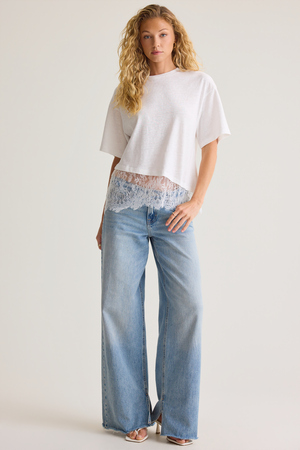 Aylea Lace Hem Tee - Altar'd State - 