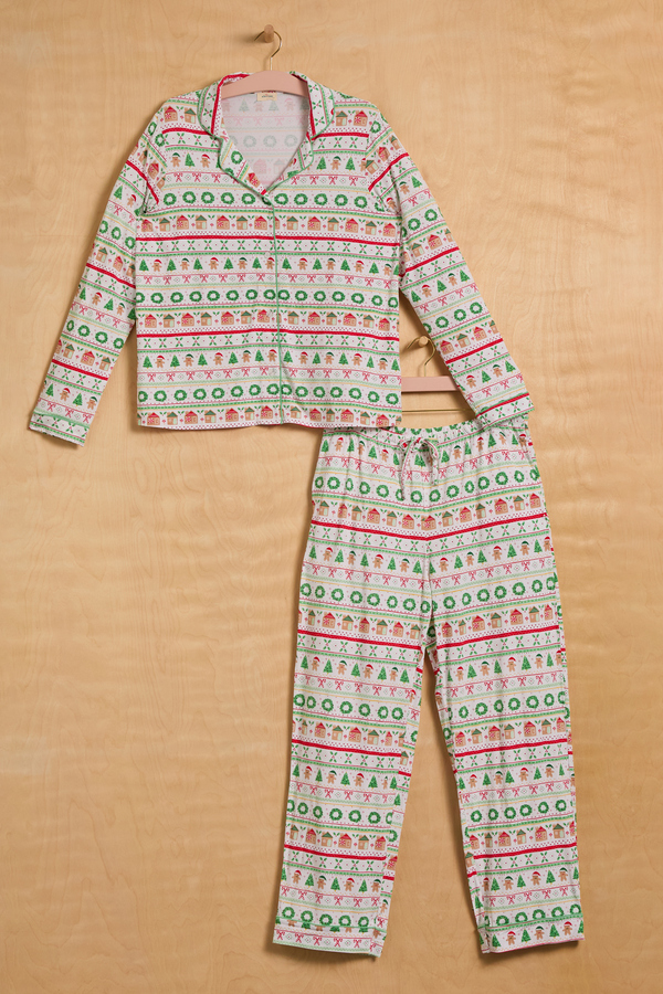 Gingerbread Fair Isle Pajama Set - Altar'd State