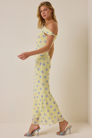 Melany Polka Dot Maxi Dress - Altar'd State - 