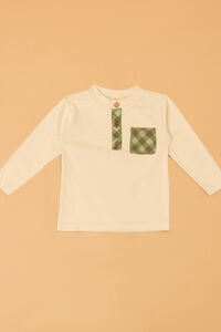 Hayes Gingham Long Sleeve Henley - Altar'd State