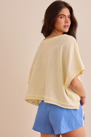 Catch Me Moving V-Neck Tee - Altar'd State - 