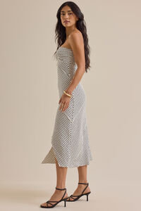 Conny Striped Midi Dress Detail 4 - Altar'd State