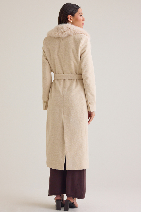 Brooks Faux Fur Trim Coat Detail 6 - Altar'd State