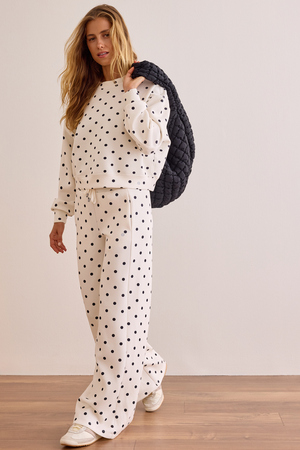 Supersoft Polka Dot Crew Pullover - Altar'd State - 