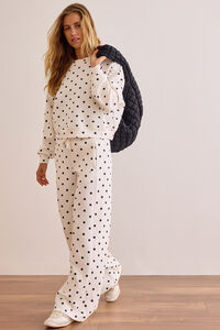 Supersoft Polka Dot Crew Pullover Detail 3 - Altar'd State