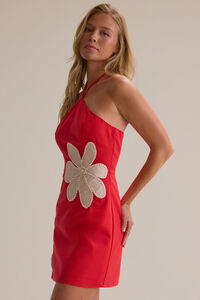 Tatum Halter Mini Dress Detail 4 - Altar'd State