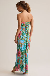 Hadley Tropical Print Maxi Dress Detail 5 - Altar'd State