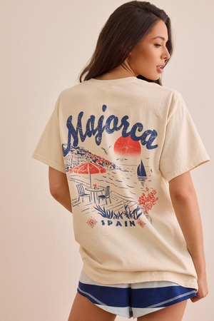 Majorca Oversized Graphic Tee - Altar'd State