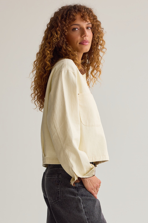 Jayden Cropped Trucker Jacket - Altar'd State - 