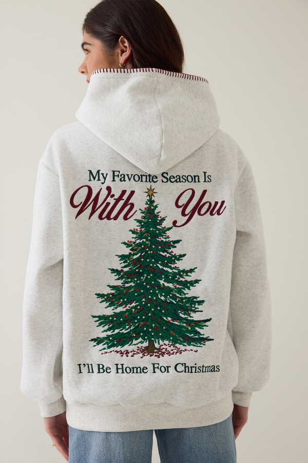 My Favorite Season is With You Hoodie Detail 2 - Altar'd State