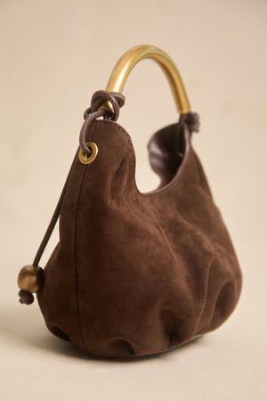 Mini Gold Suede Bag - Altar'd State