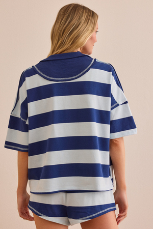 Steady Stripe Quarter Zip - Altar'd State - 