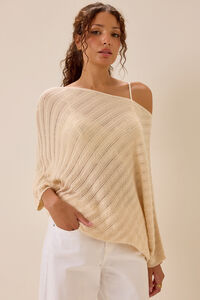 Jensen Textured Sweater Poncho Detail 3 - Altar'd State