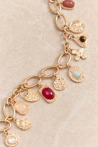 Colorful Stone Charm Dangle Bracelet Detail 2 - Altar'd State