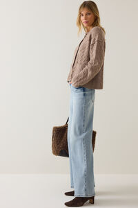 Janice Oversized Cable Knit Cardigan Detail 4 - Altar'd State
