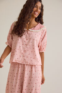 Emma Floral Mama Pajama Set Detail 4 - Altar'd State