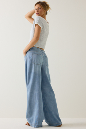 Maryann High-Rise Twist Baggy Jean - Altar'd State