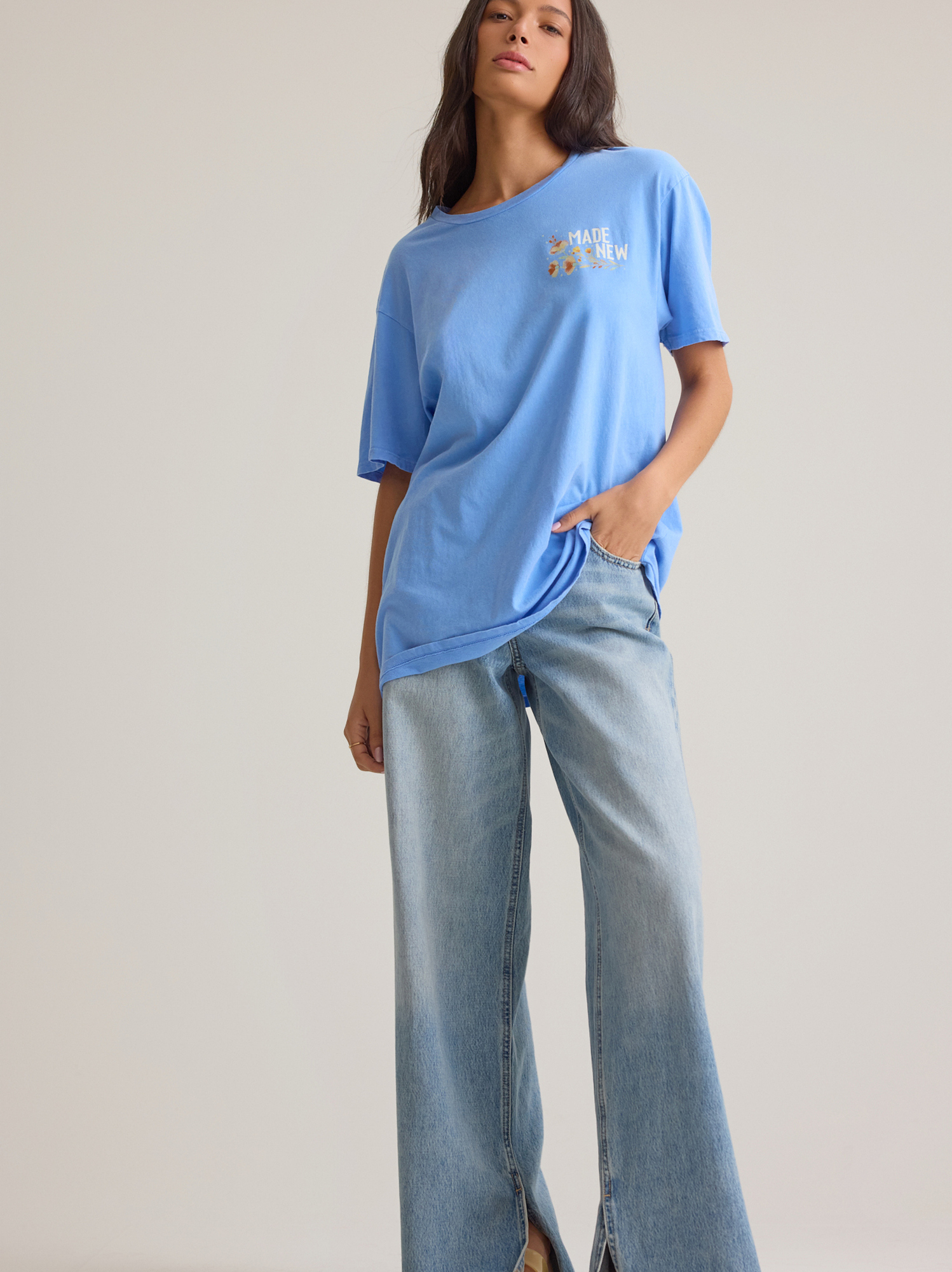 All Things New Graphic Tee in Blue | Altar'd State
