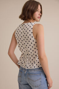 Brianna Dot Satin Tank Detail 5 - Altar'd State