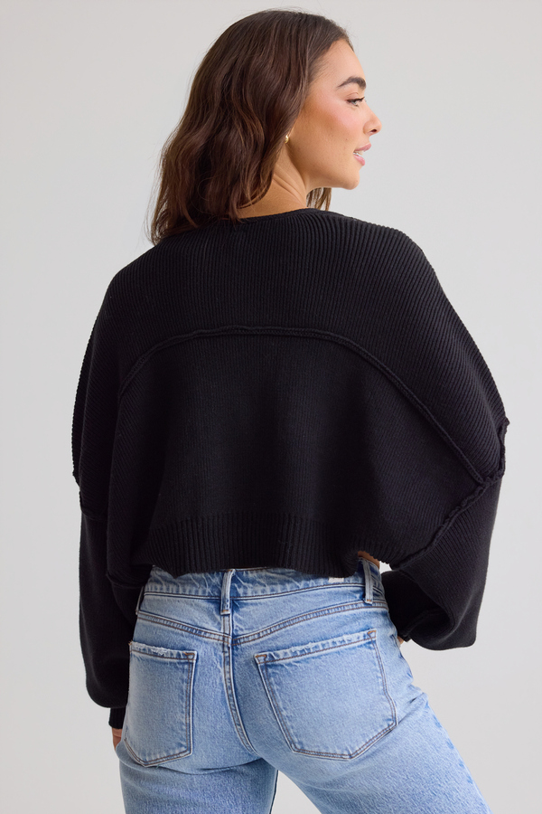 Tatum Oversized Bolero Sweater Detail 6 - Altar'd State