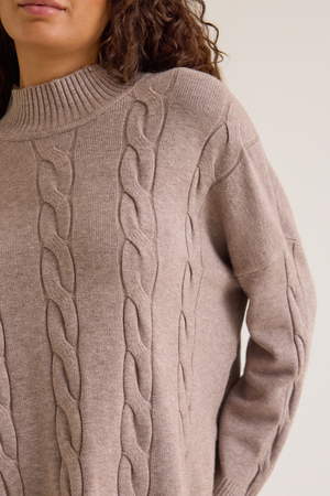 Rana Mock Neck Sweater - Altar'd State - 