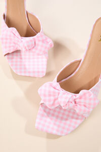 Elyzza Fabric Bow Kitten Heel Detail 2 - Altar'd State