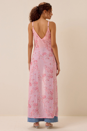 Serena Embroidered Beaded Kimono - Altar'd State