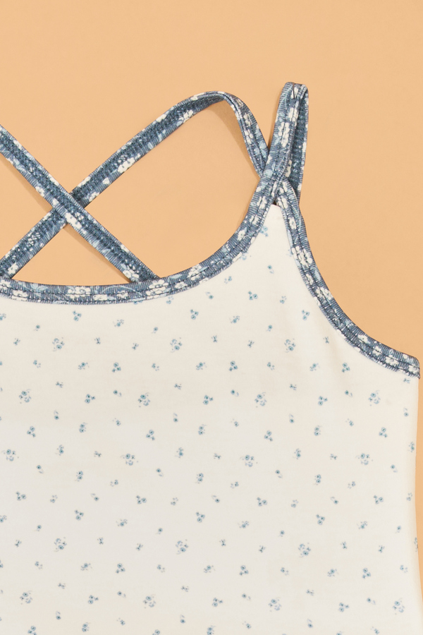 Addy Floral Double Layer Tank Detail 4 - Altar'd State