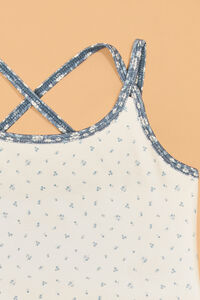 Addy Floral Double Layer Tank Detail 4 - Altar'd State
