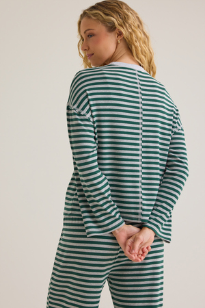 Cate Striped Crewneck Top - Altar'd State